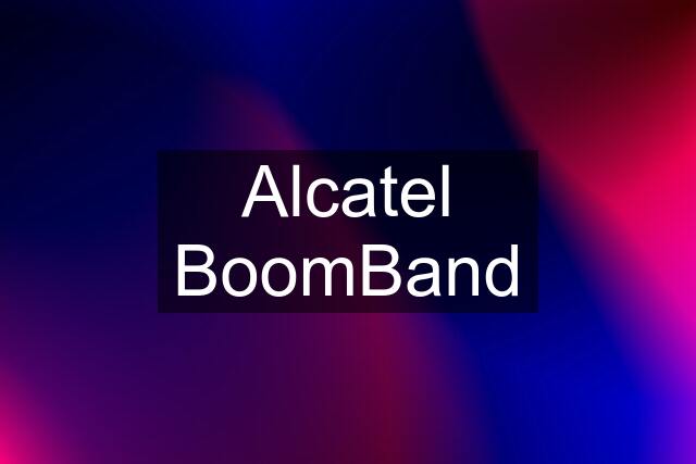 Alcatel BoomBand