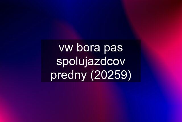 vw bora pas spolujazdcov predny (20259)