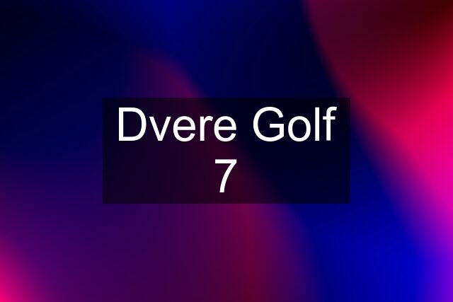 Dvere Golf 7