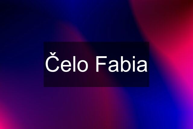 Čelo Fabia