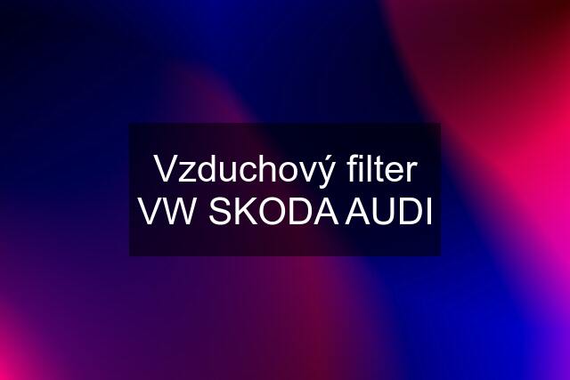 Vzduchový filter VW SKODA AUDI