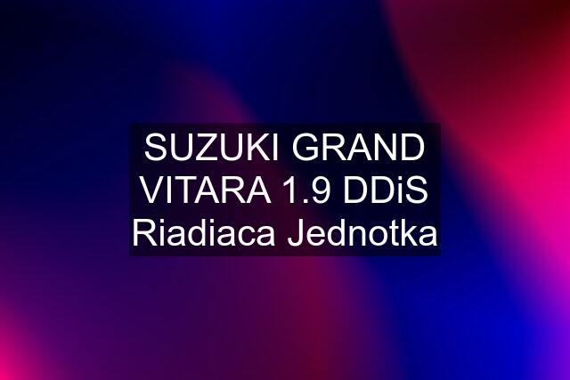 SUZUKI GRAND VITARA 1.9 DDiS Riadiaca Jednotka