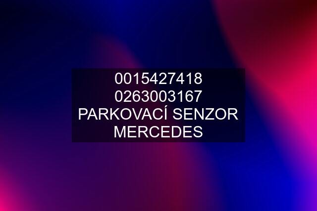  PARKOVACÍ SENZOR MERCEDES