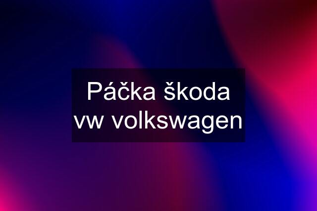 Páčka škoda vw volkswagen