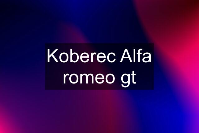 Koberec Alfa romeo gt