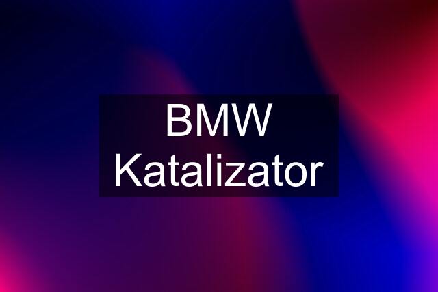 BMW Katalizator