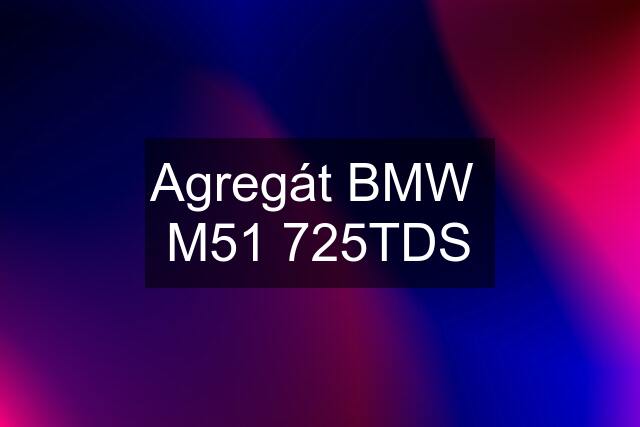 Agregát BMW  M51 725TDS