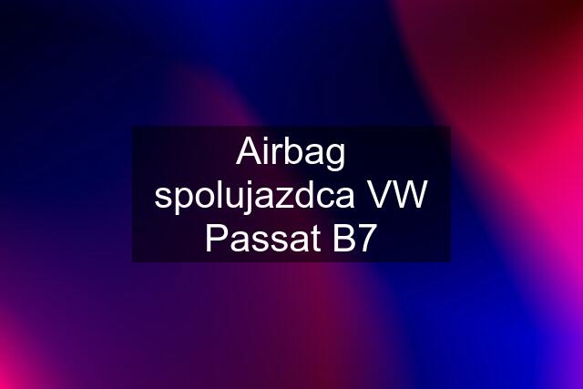 Airbag spolujazdca VW Passat B7