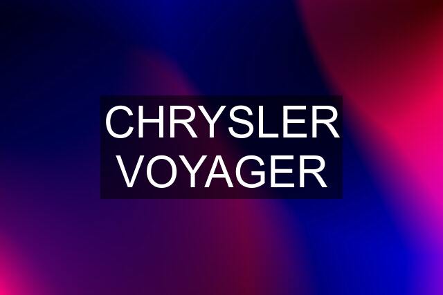 CHRYSLER VOYAGER