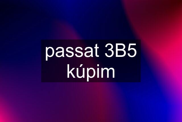 passat 3B5 kúpim