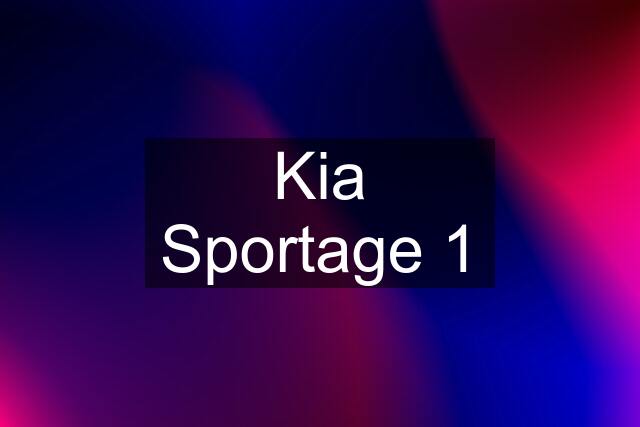 Kia Sportage 1