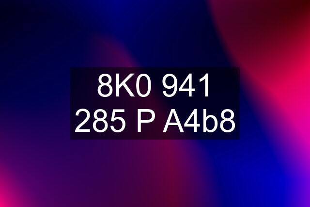 8K0 941 285 P A4b8