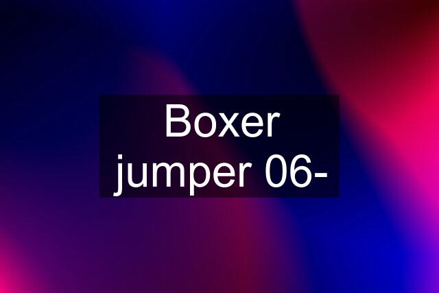 Boxer jumper 06-