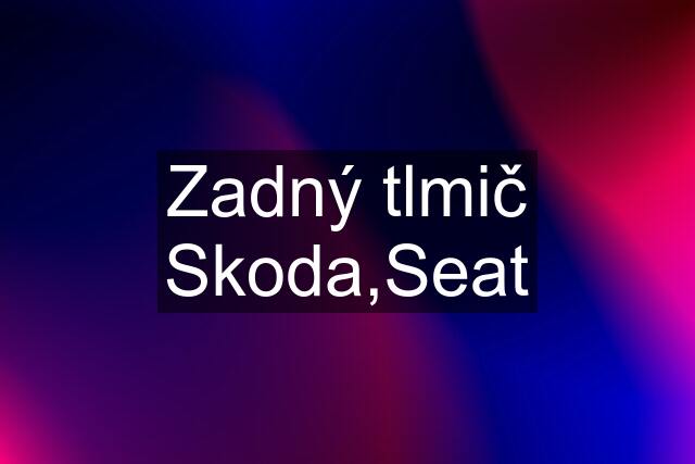 Zadný tlmič Skoda,Seat