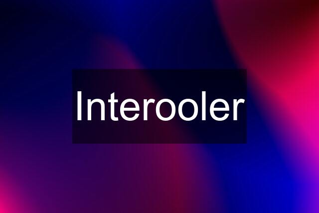 Interooler