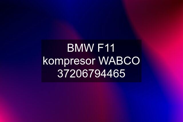 BMW F11 kompresor WABCO 37206794465