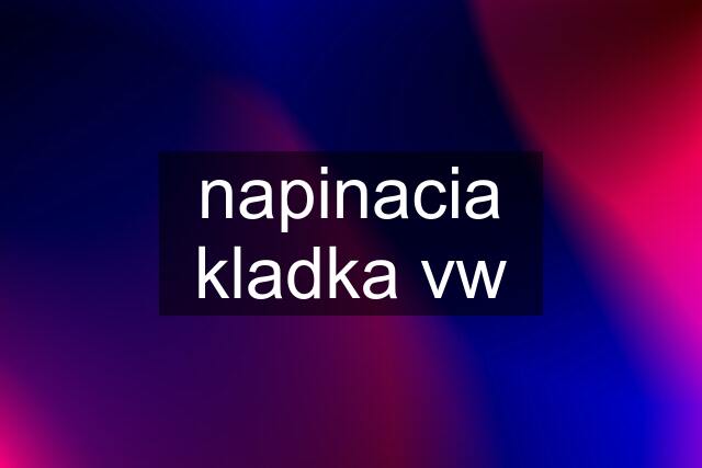 napinacia kladka vw