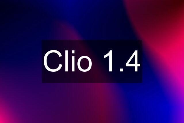Clio 1.4