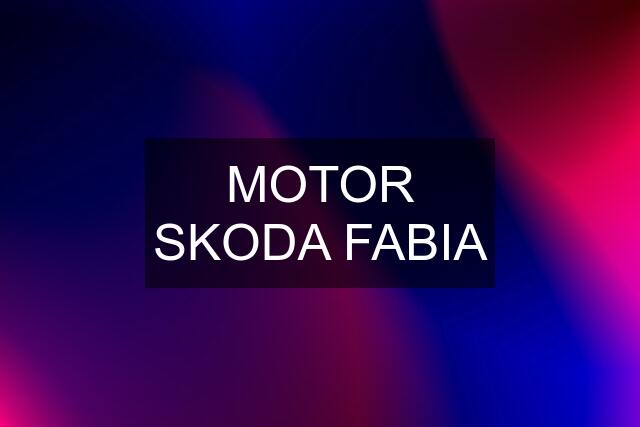 MOTOR SKODA FABIA