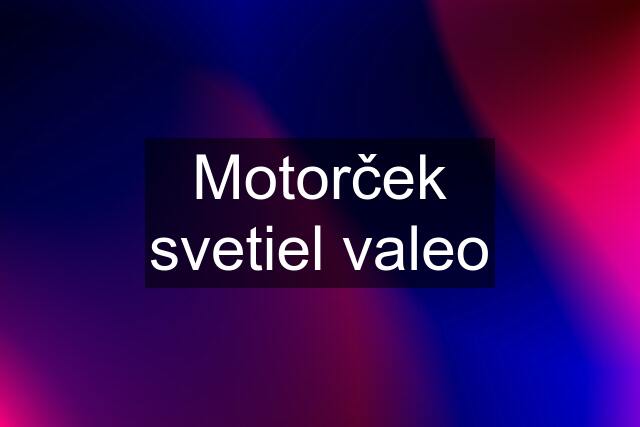 Motorček svetiel valeo