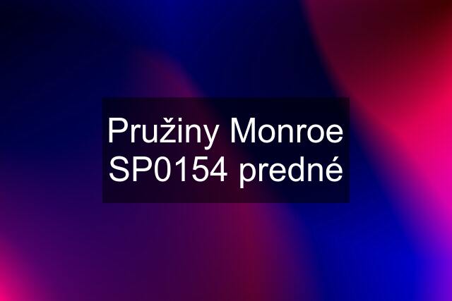 Pružiny Monroe SP0154 predné