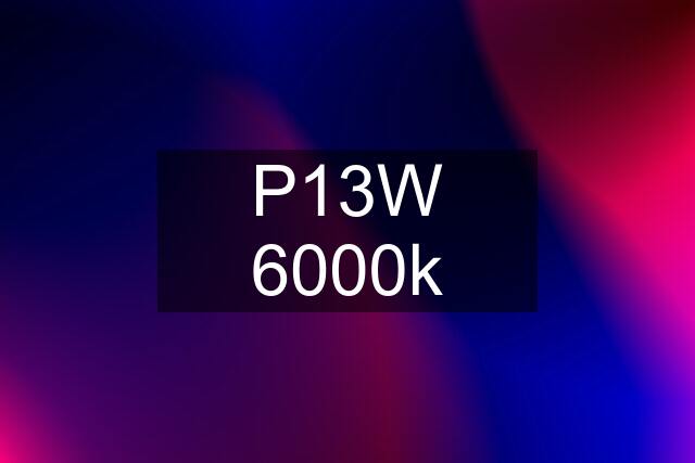 P13W 6000k