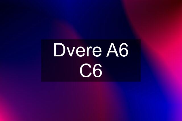 Dvere A6 C6