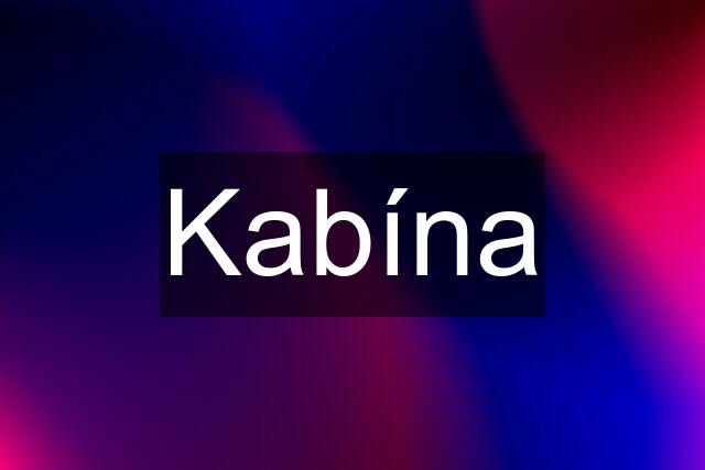 Kabína