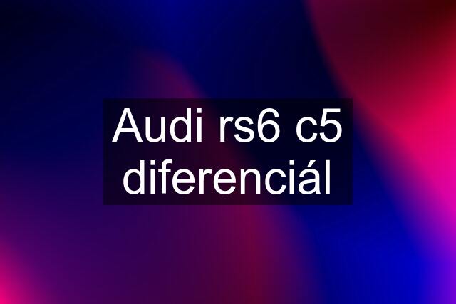 Audi rs6 c5 diferenciál