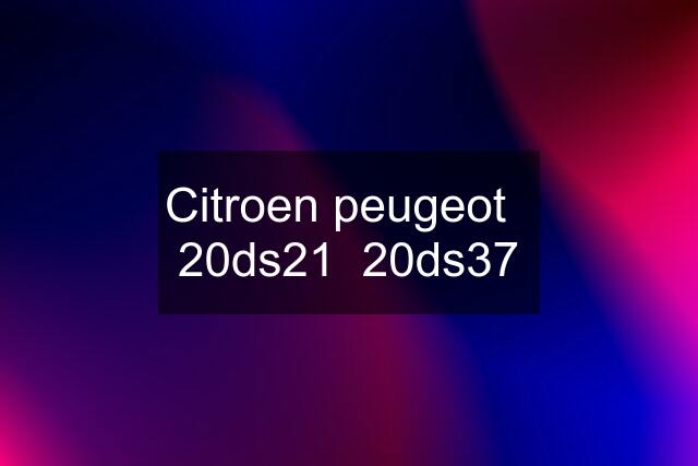 Citroen peugeot   20ds21  20ds37