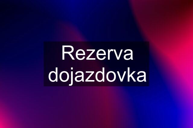 Rezerva dojazdovka