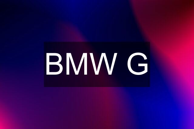 BMW G