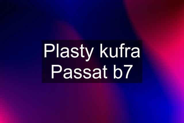 Plasty kufra Passat b7