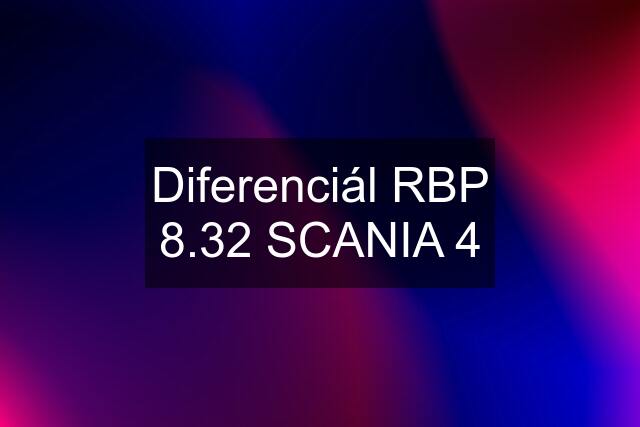 Diferenciál RBP 8.32 SCANIA 4