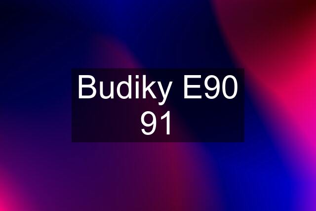 Budiky E90 91