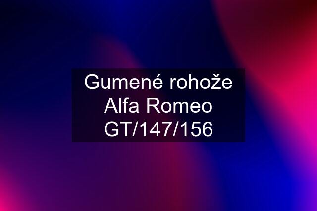 Gumené rohože Alfa Romeo GT/147/156