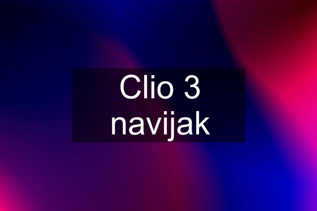 Clio 3 navijak