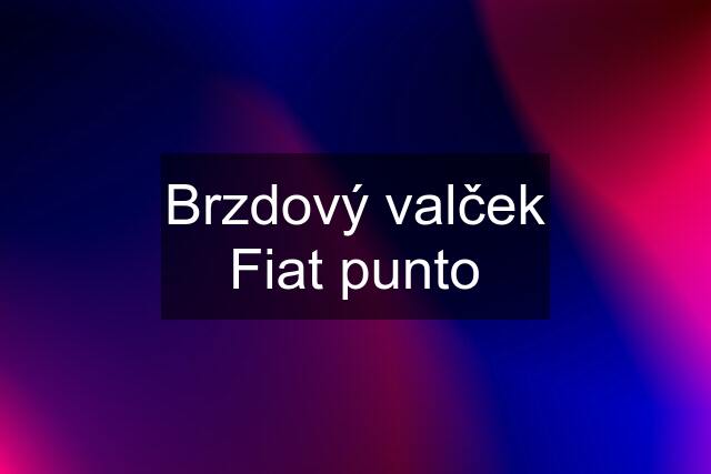 Brzdový valček Fiat punto