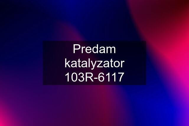 Predam katalyzator 103R-6117