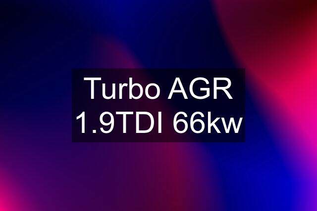 Turbo AGR 1.9TDI 66kw