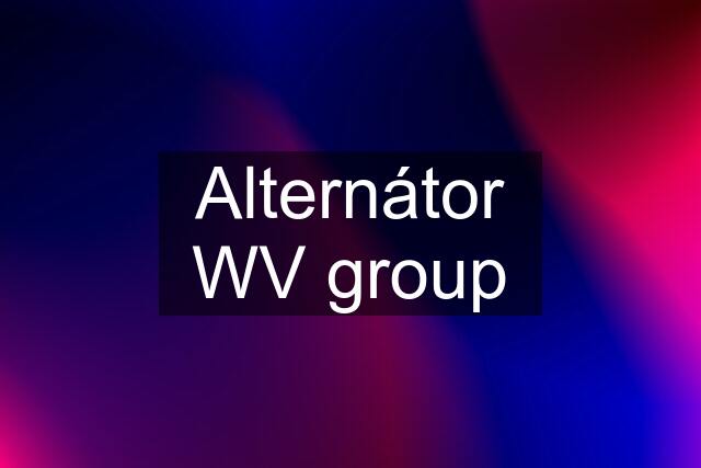 Alternátor WV group