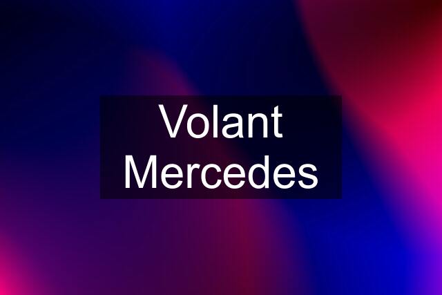 Volant Mercedes