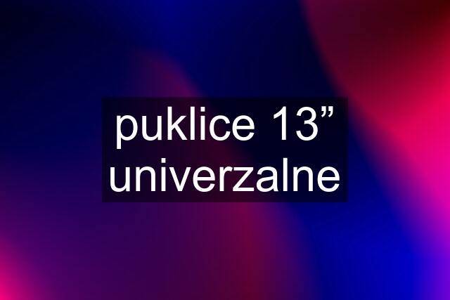 puklice 13” univerzalne