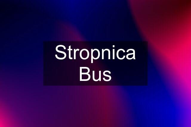 Stropnica Bus