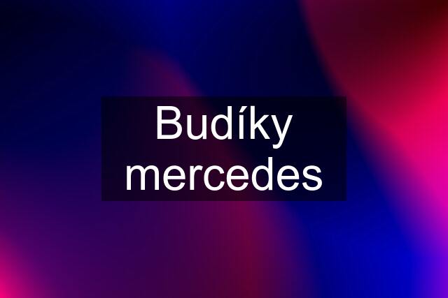 Budíky mercedes