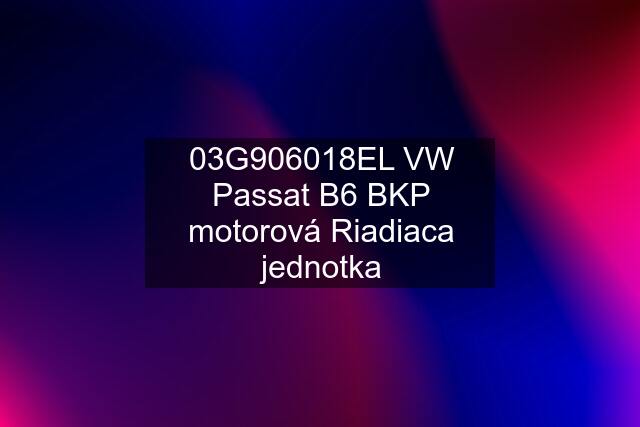 03G906018EL VW Passat B6 BKP motorová Riadiaca jednotka