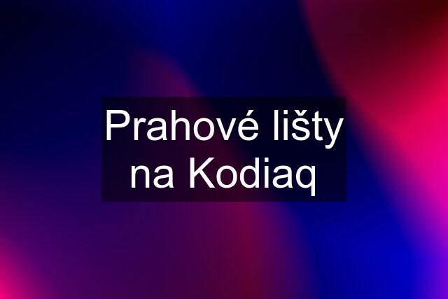 Prahové lišty na Kodiaq