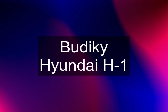 Budiky Hyundai H-1