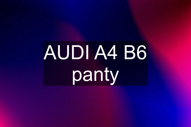 AUDI A4 B6 panty