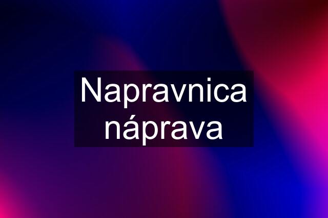 Napravnica náprava